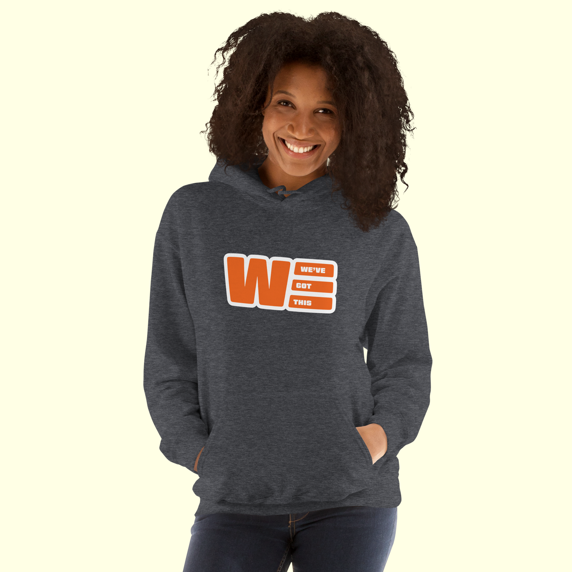 "We've Got This" Logo Women's Hoodie w/ white outline