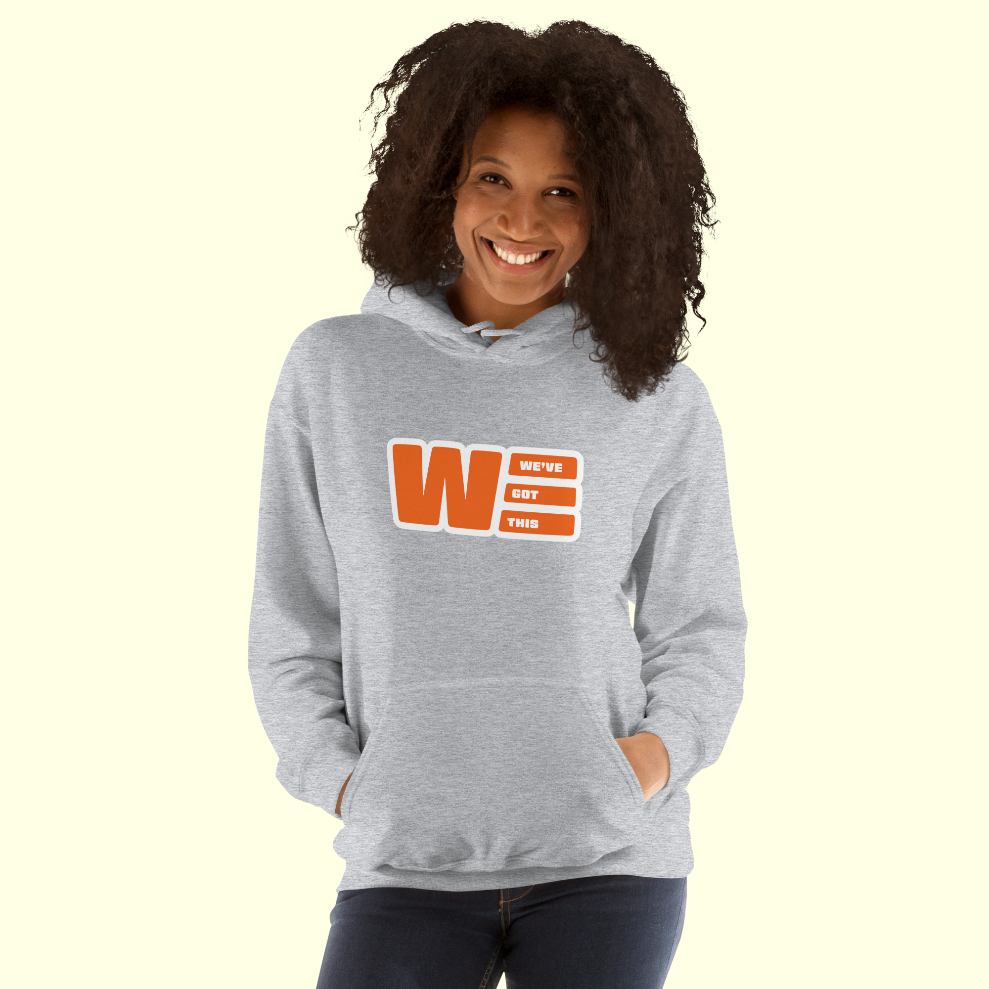 "We've Got This" Logo Women's Hoodie w/ white outline
