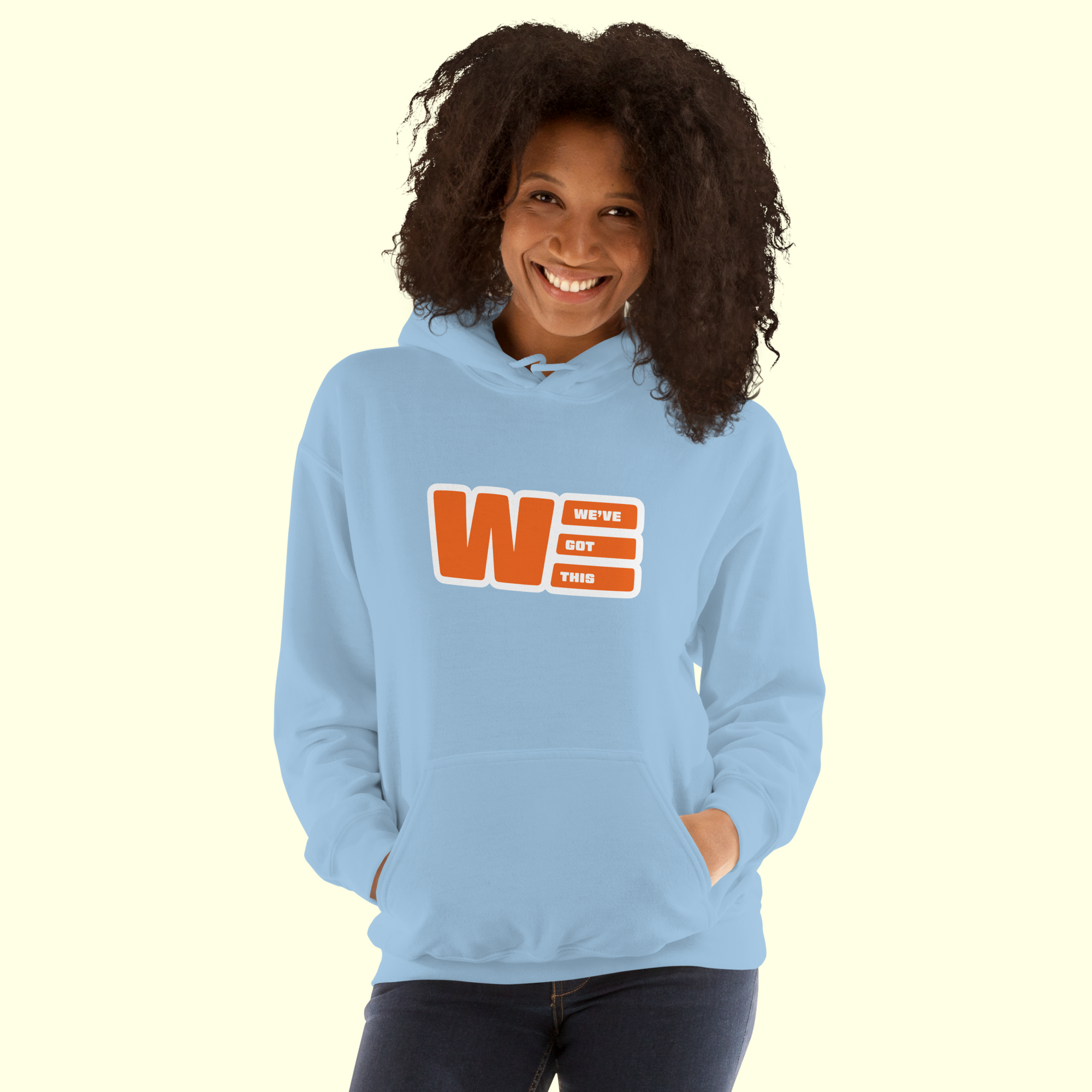 "We've Got This" Logo Women's Hoodie w/ white outline