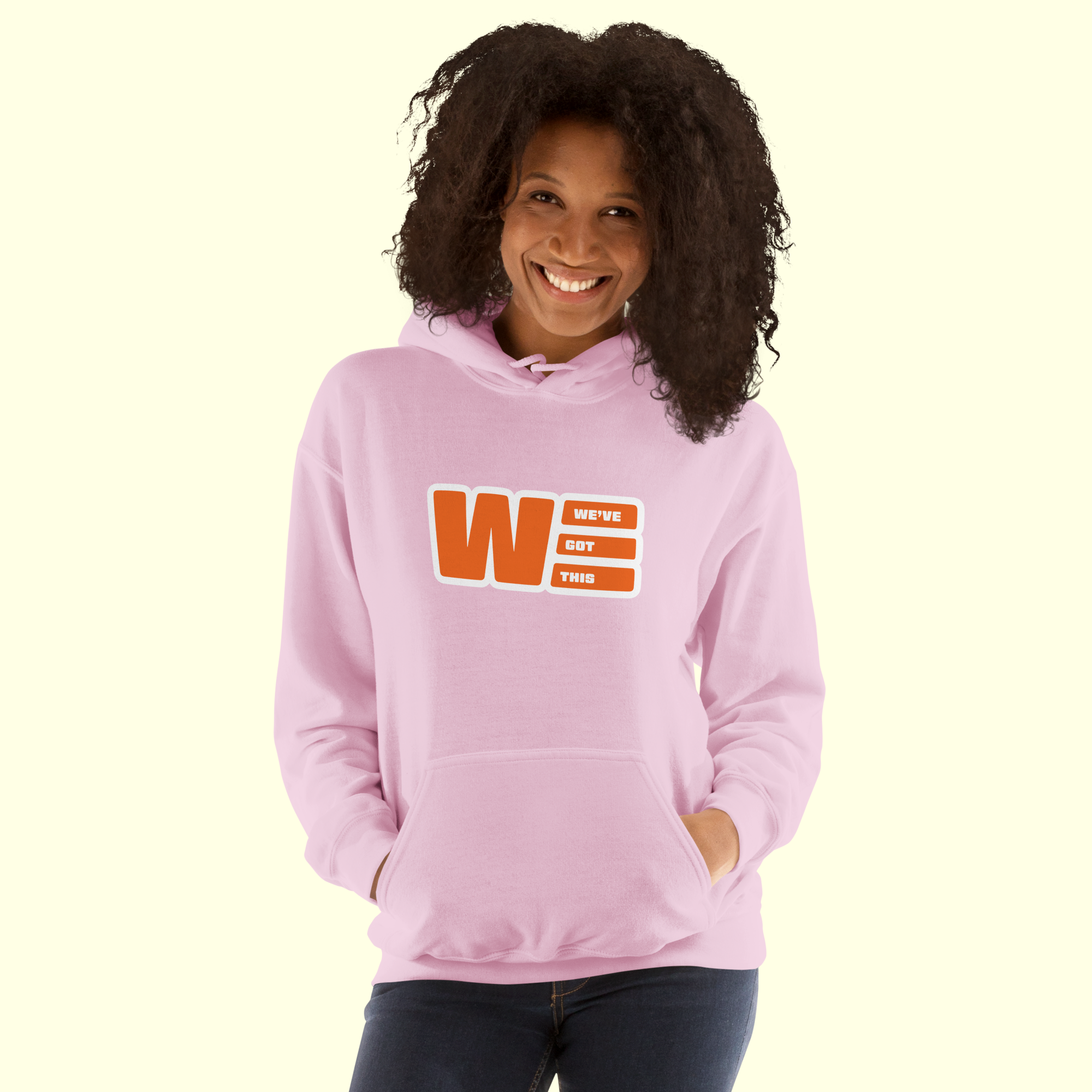 "We've Got This" Logo Women's Hoodie w/ white outline