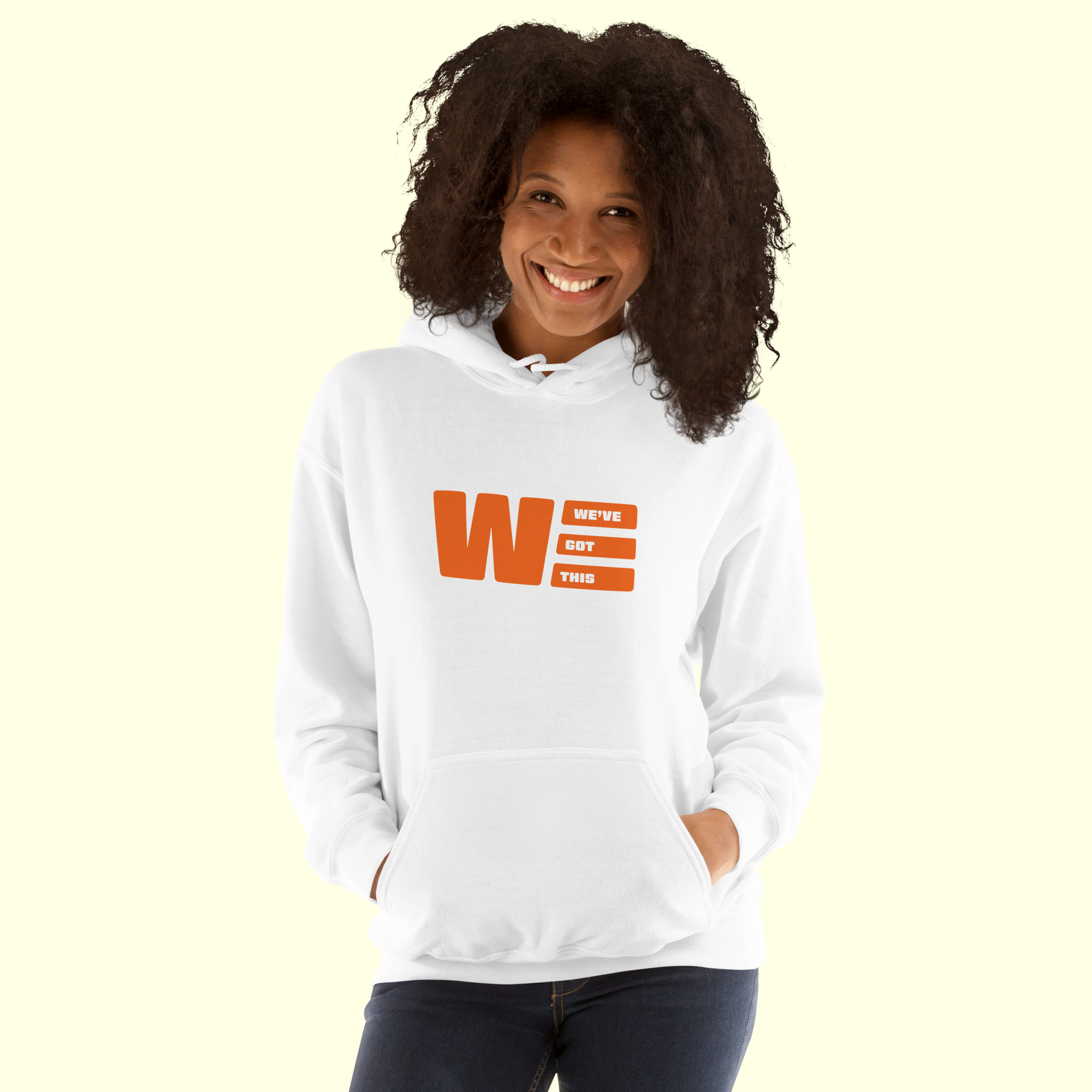 "We've Got This" Logo Women's Hoodie w/ white outline