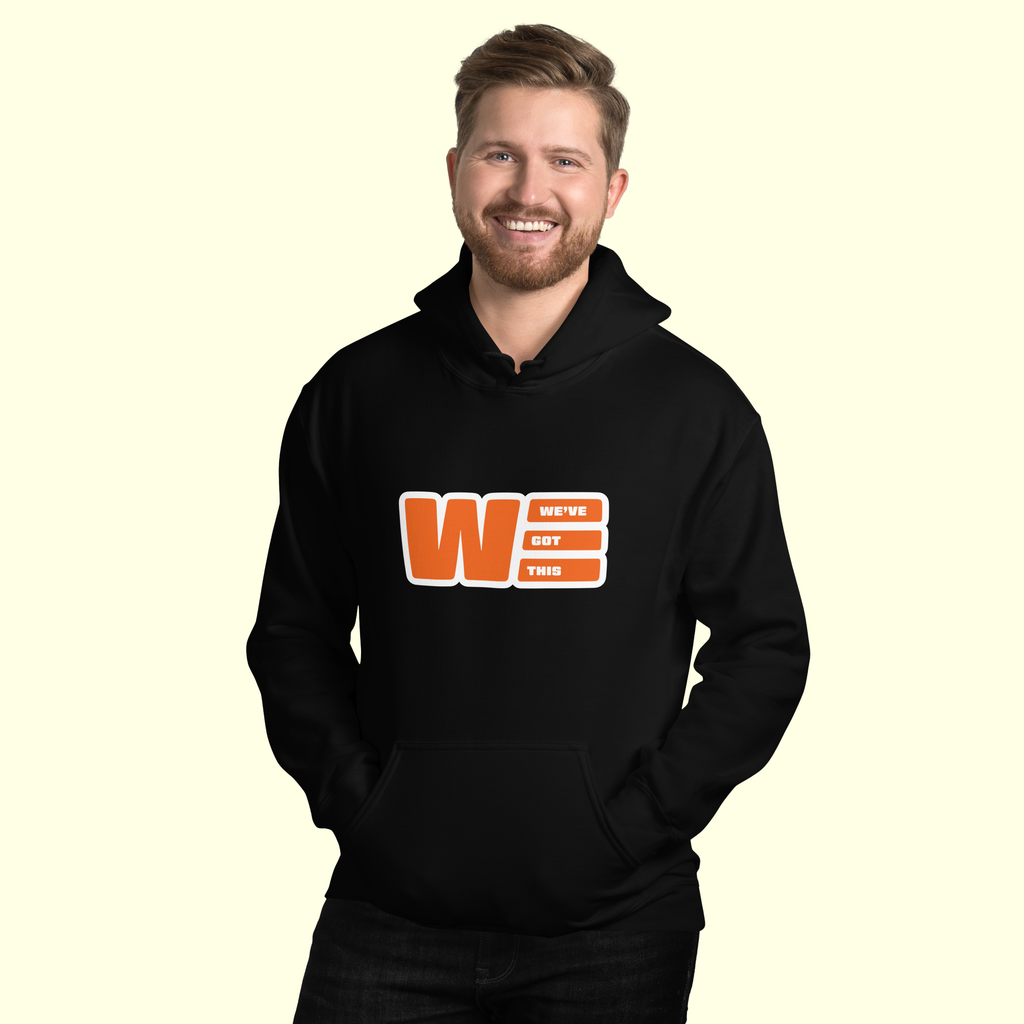 "We've Got This" Logo Men's Hoodie w/ white outline