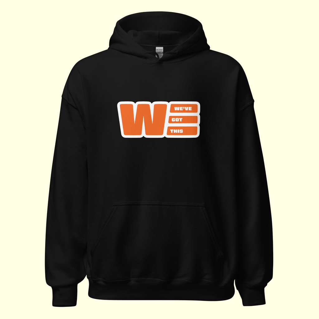 "We've Got This" Logo Men's Hoodie w/ white outline