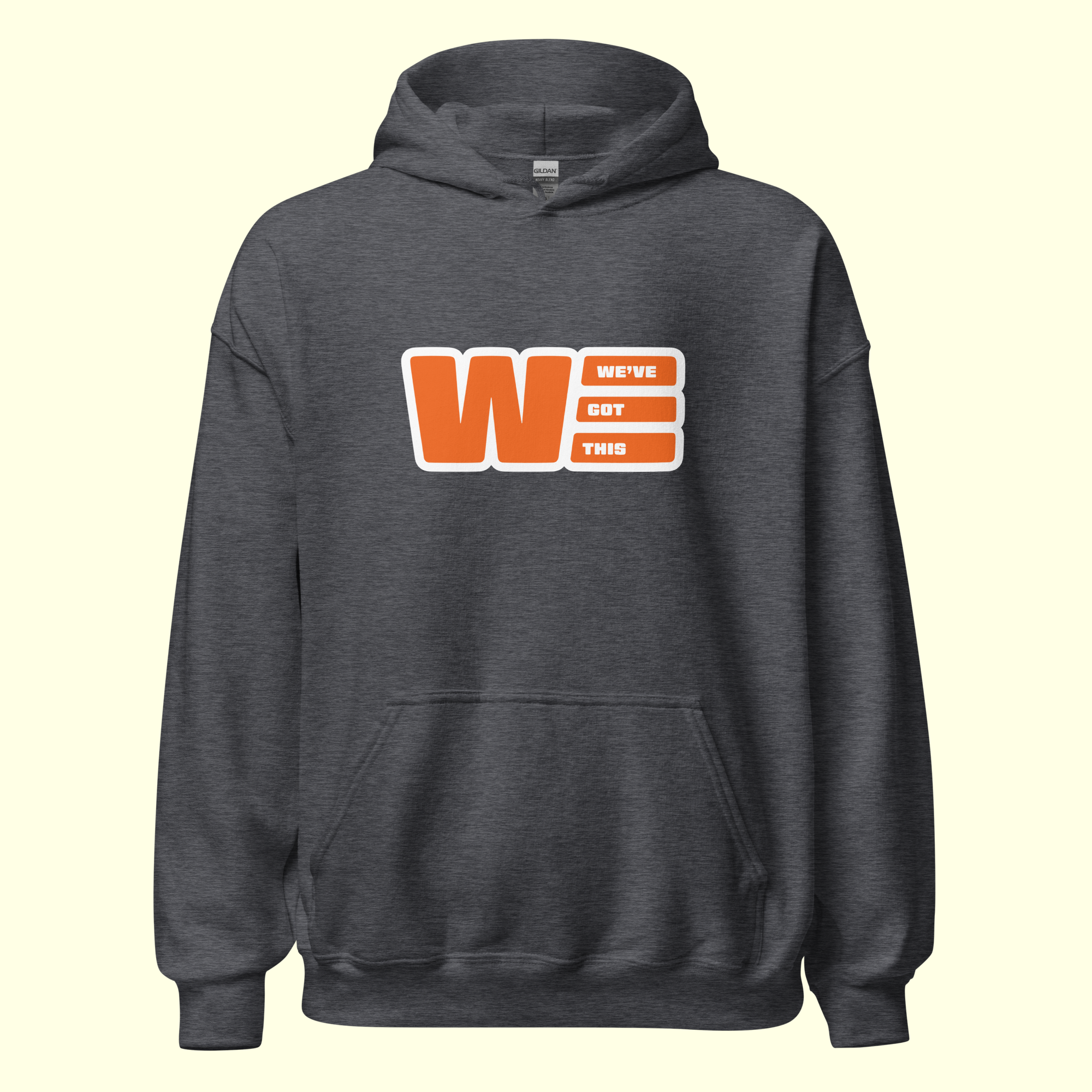"We've Got This" Logo Men's Hoodie w/ white outline
