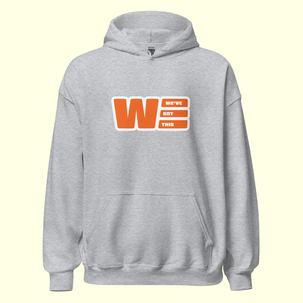 "We've Got This" Logo Men's Hoodie w/ white outline