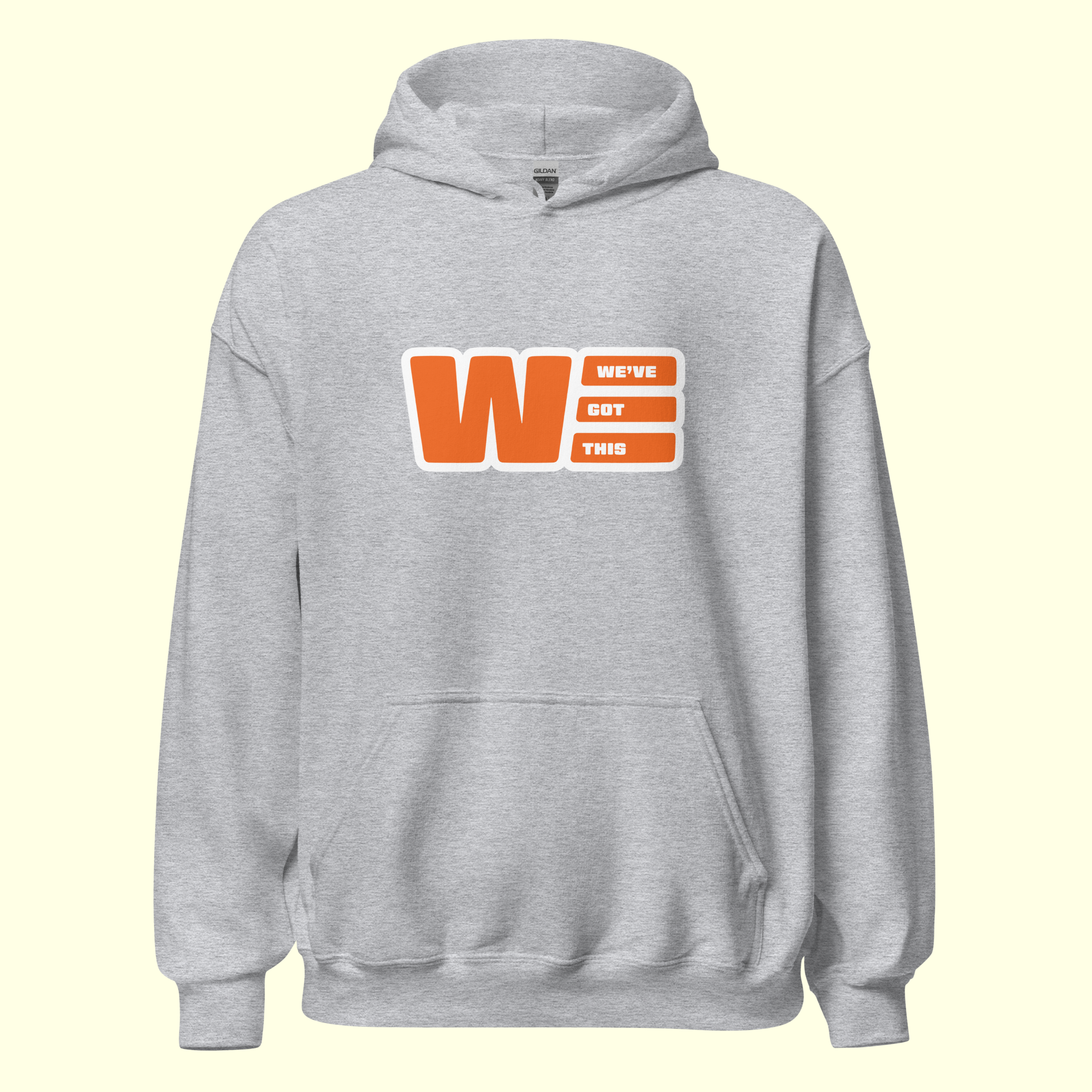 "We've Got This" Logo Men's Hoodie w/ white outline