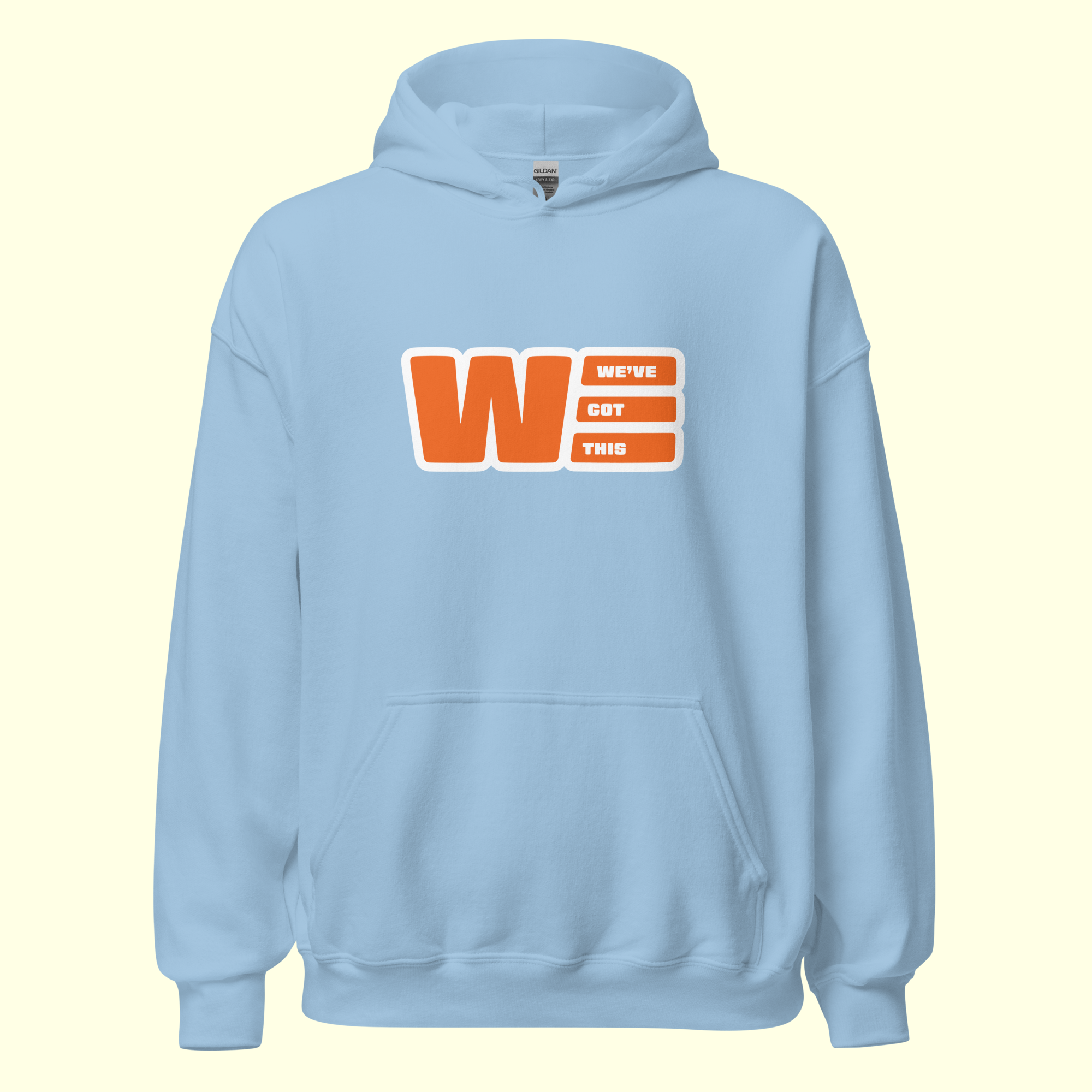 "We've Got This" Logo Men's Hoodie w/ white outline