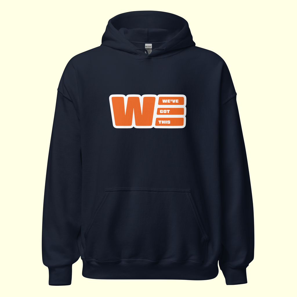 "We've Got This" Logo Men's Hoodie w/ white outline
