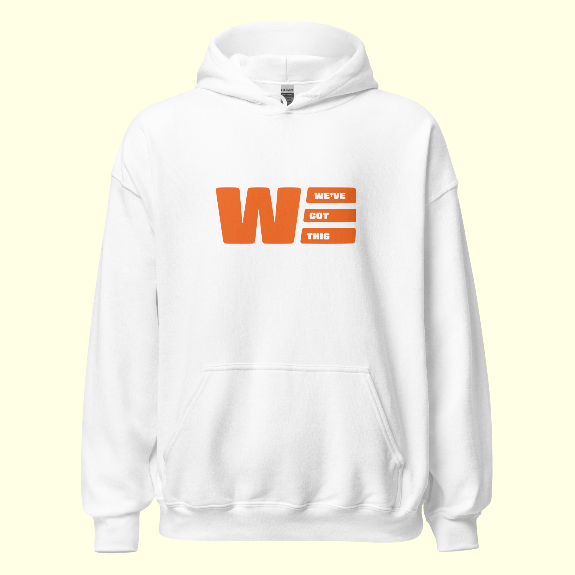 "We've Got This" Logo Men's Hoodie w/ white outline