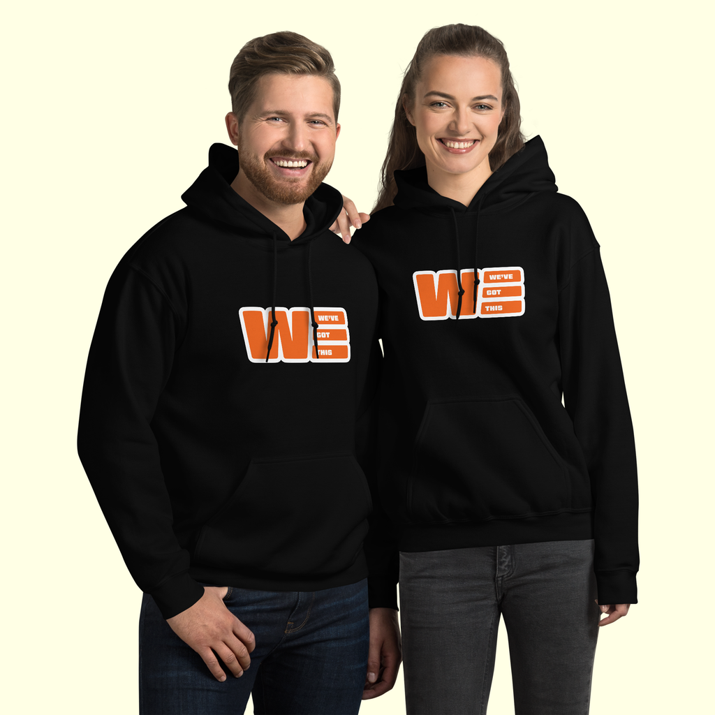 "We've Got This" Logo Unisex Hoodie w/ white outline