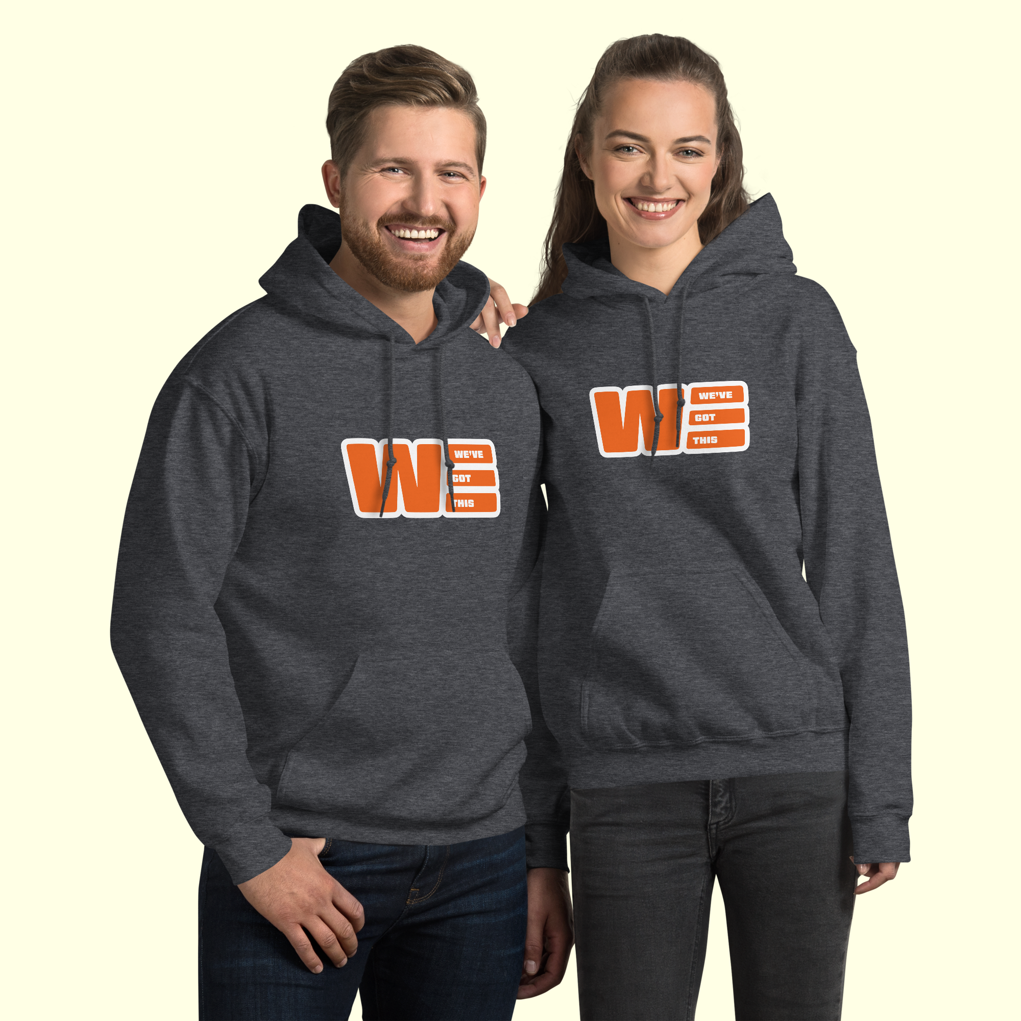 "We've Got This" Logo Unisex Hoodie w/ white outline