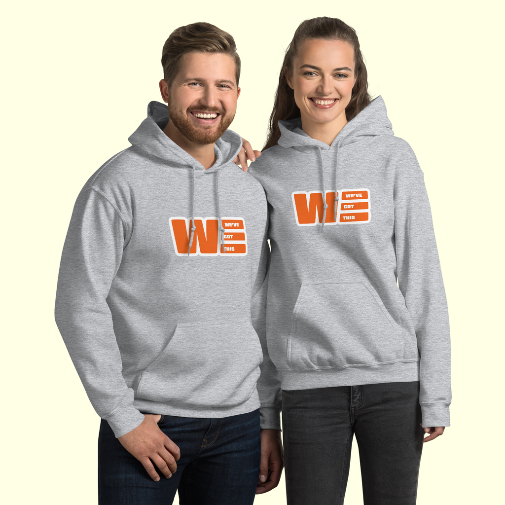 "We've Got This" Logo Unisex Hoodie w/ white outline