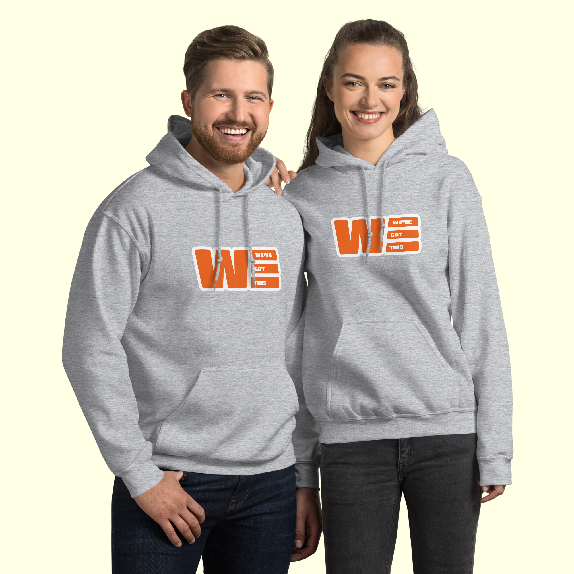 "We've Got This" Logo Unisex Hoodie w/ white outline
