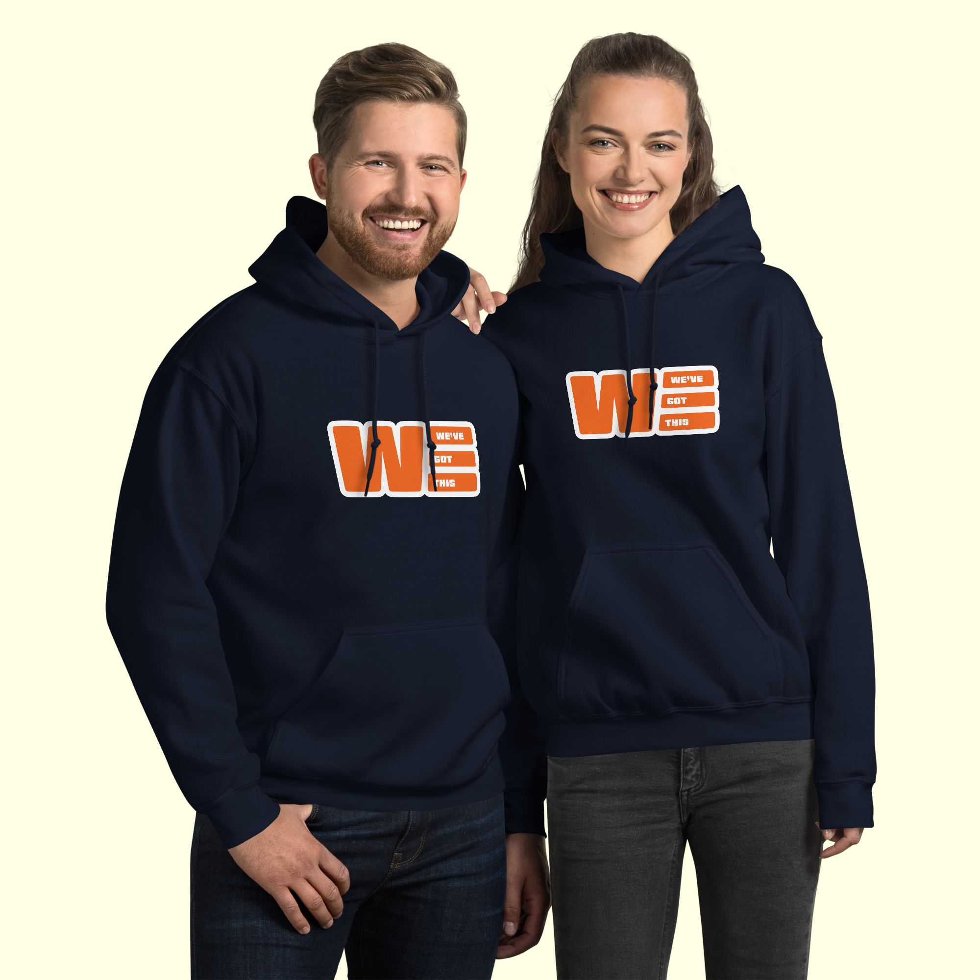 "We've Got This" Logo Unisex Hoodie w/ white outline