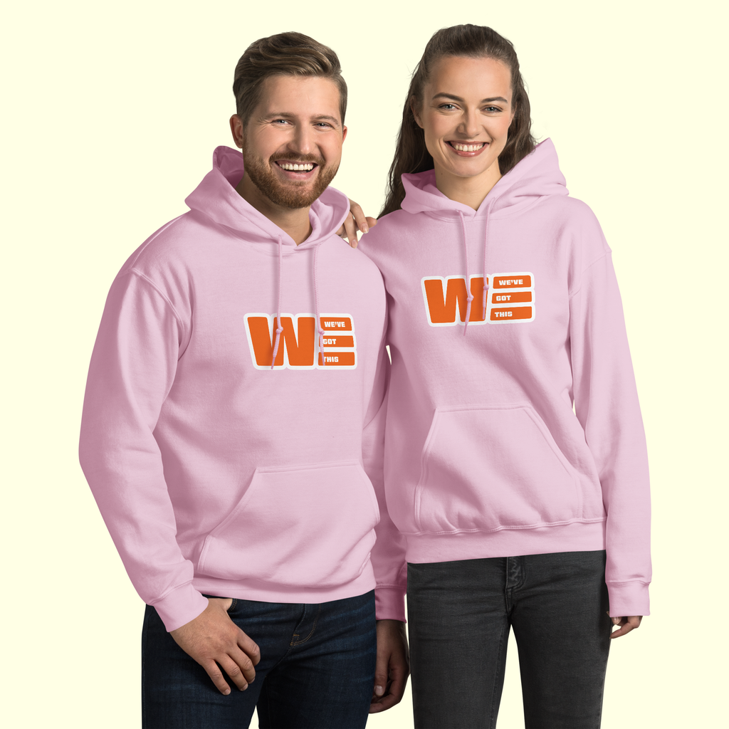 "We've Got This" Logo Unisex Hoodie w/ white outline