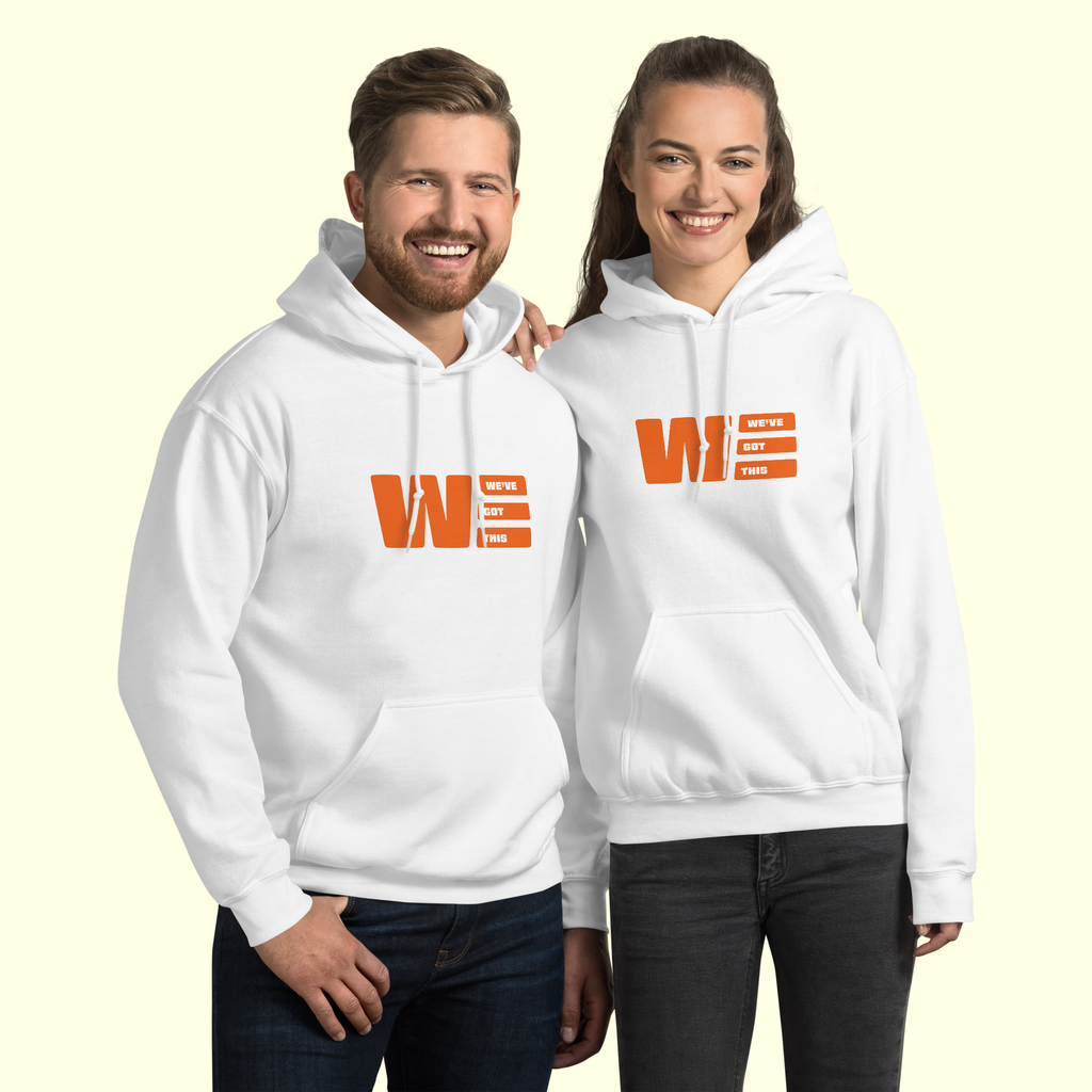 "We've Got This" Logo Unisex Hoodie w/ white outline