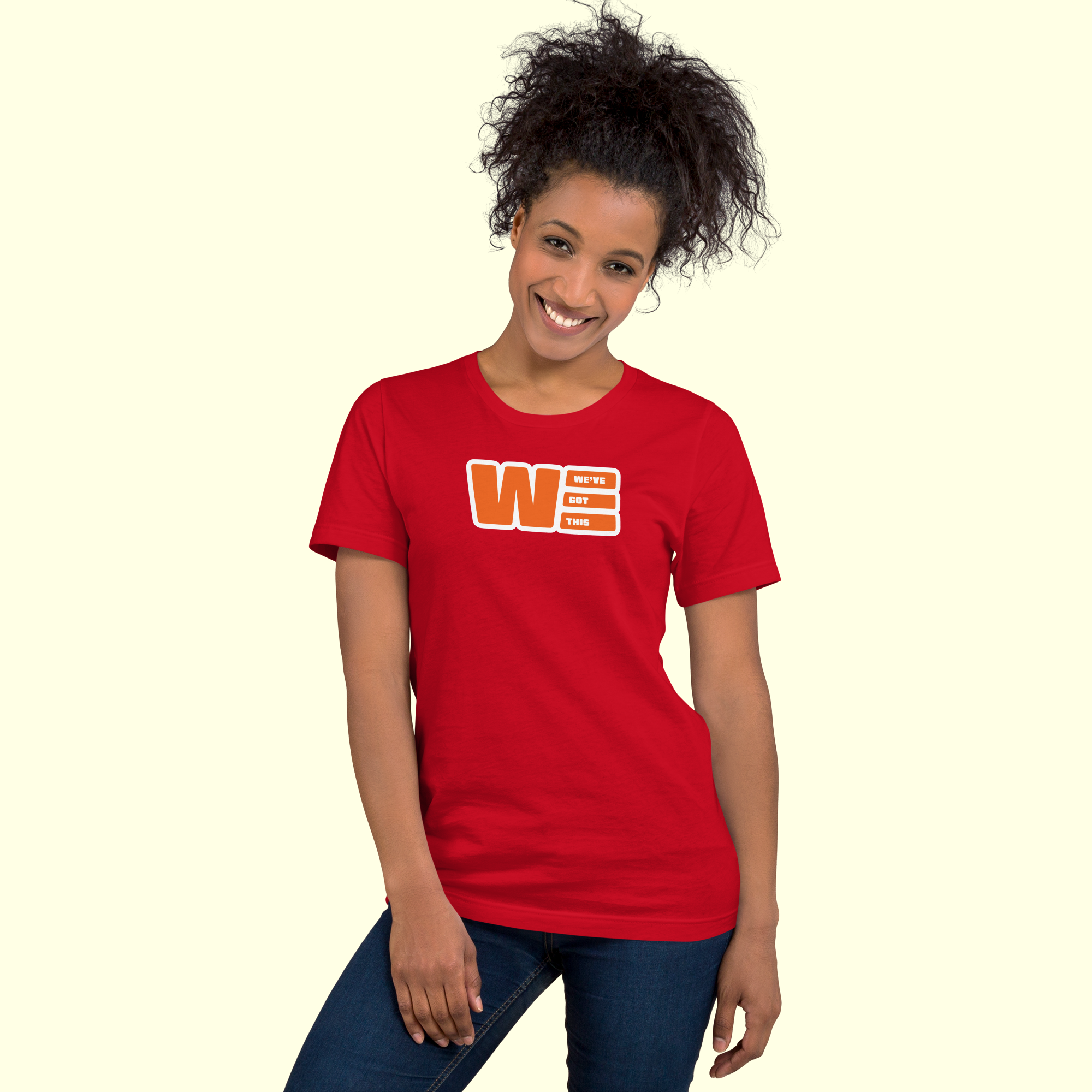 "We've Got This" Logo Women's t-shirt w/ white outline