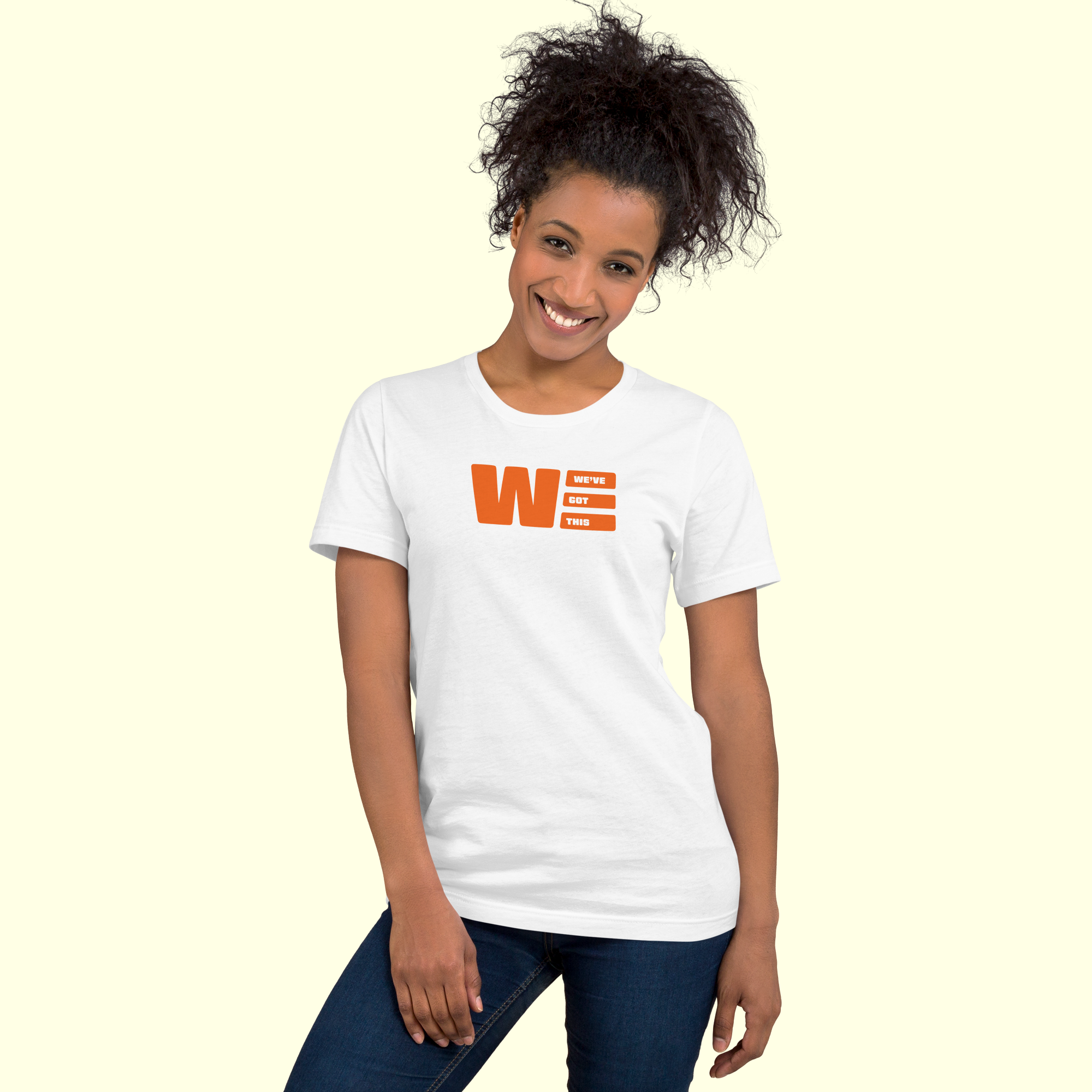 "We've Got This" Logo Women's t-shirt w/ white outline