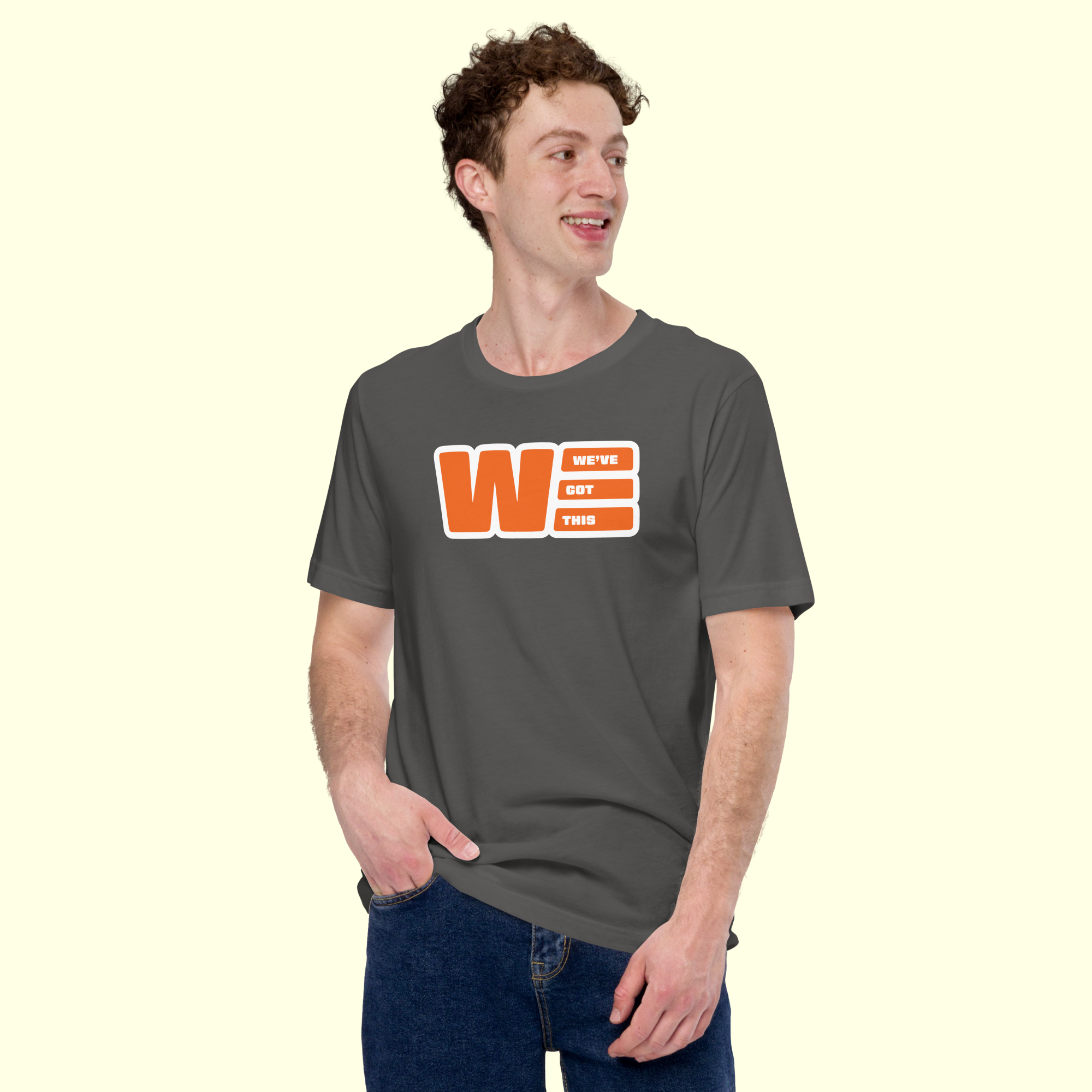 "We've Got This" Logo Men's t-shirt w/ white outline