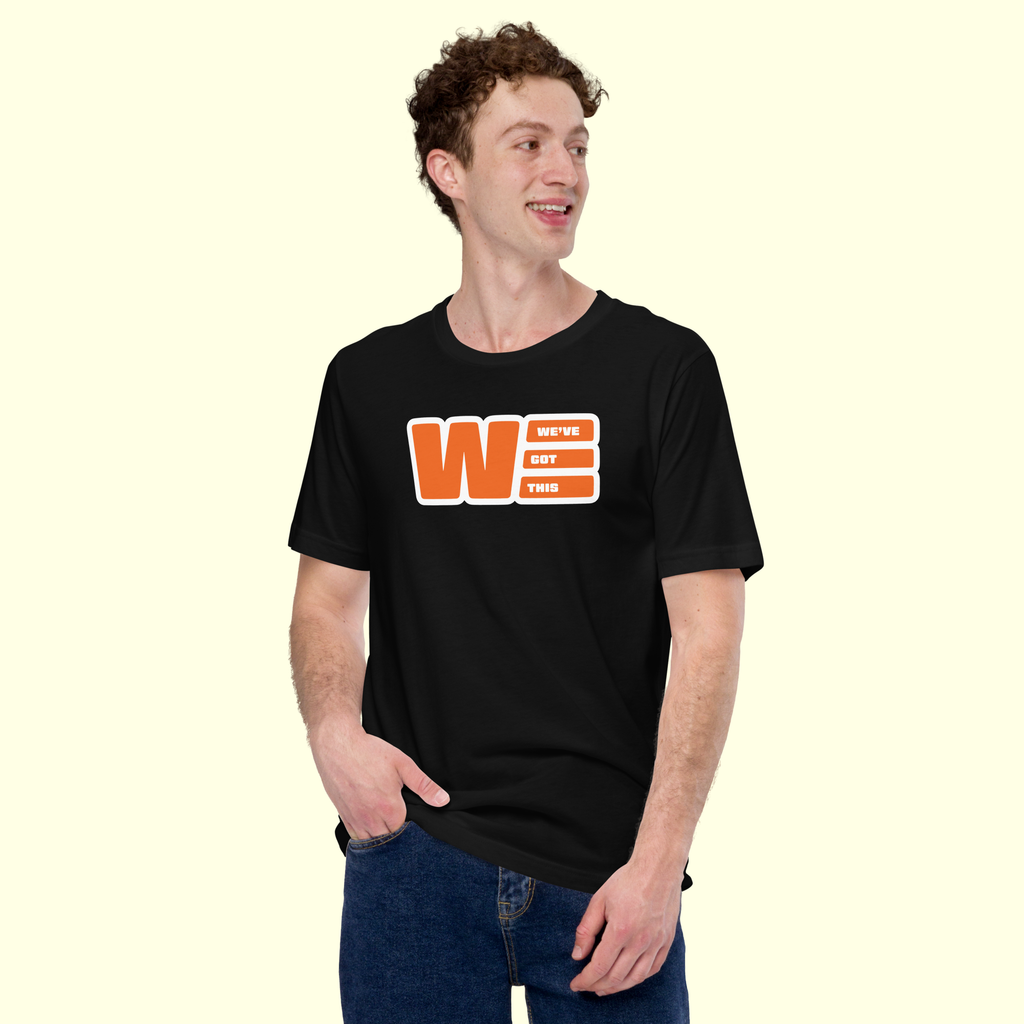 "We've Got This" Logo Men's t-shirt w/ white outline