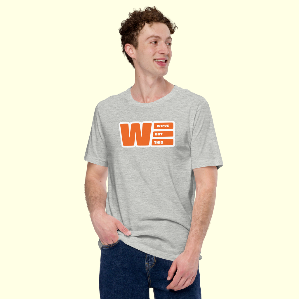 "We've Got This" Logo Men's t-shirt w/ white outline
