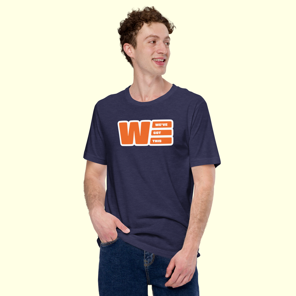 "We've Got This" Logo Men's t-shirt w/ white outline