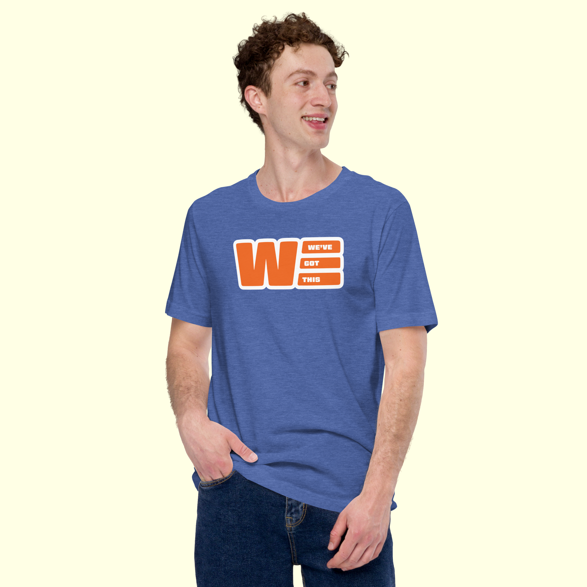 "We've Got This" Logo Men's t-shirt w/ white outline