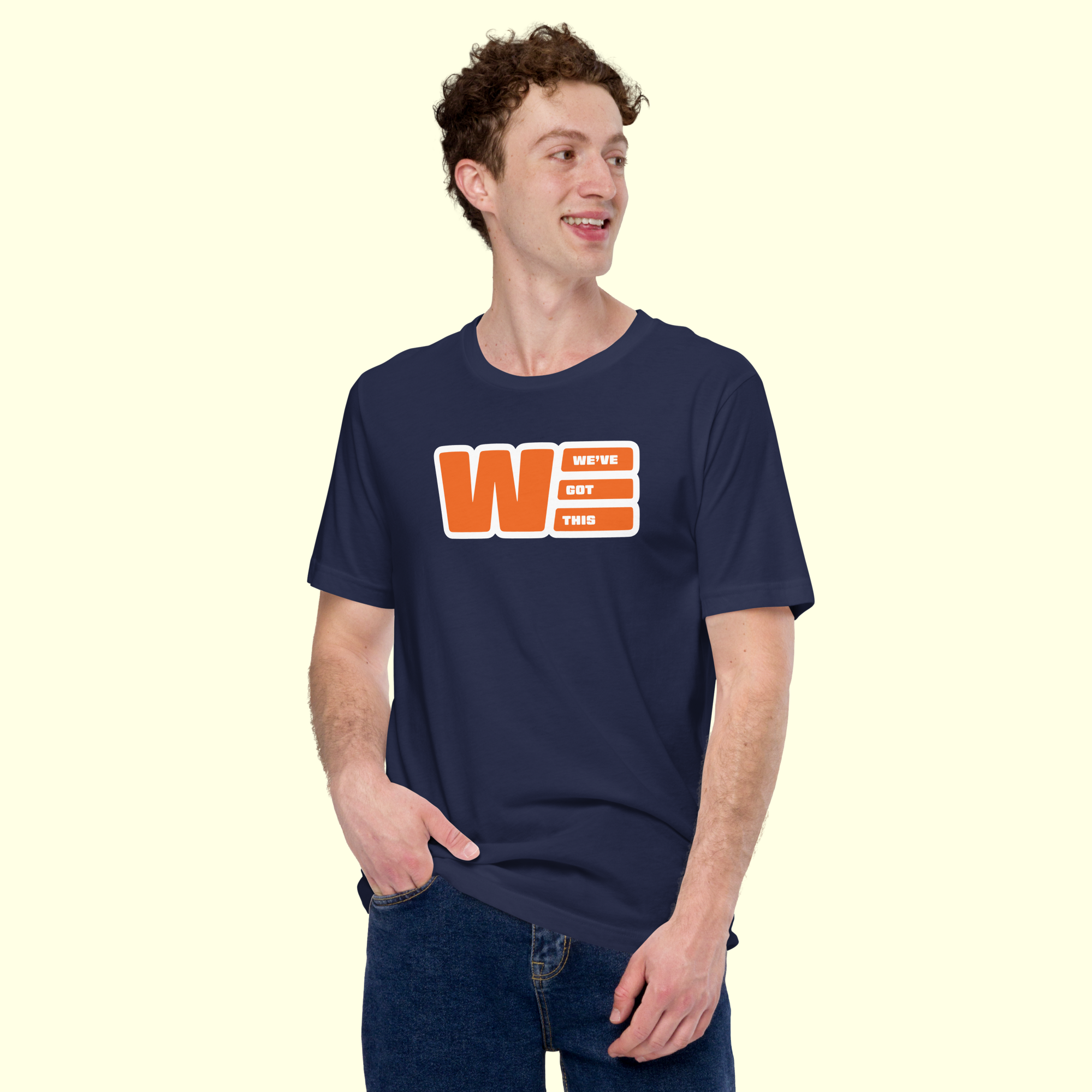 "We've Got This" Logo Men's t-shirt w/ white outline