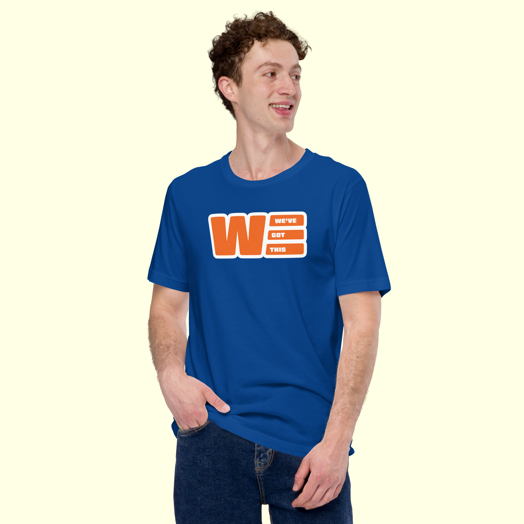 "We've Got This" Logo Men's t-shirt w/ white outline