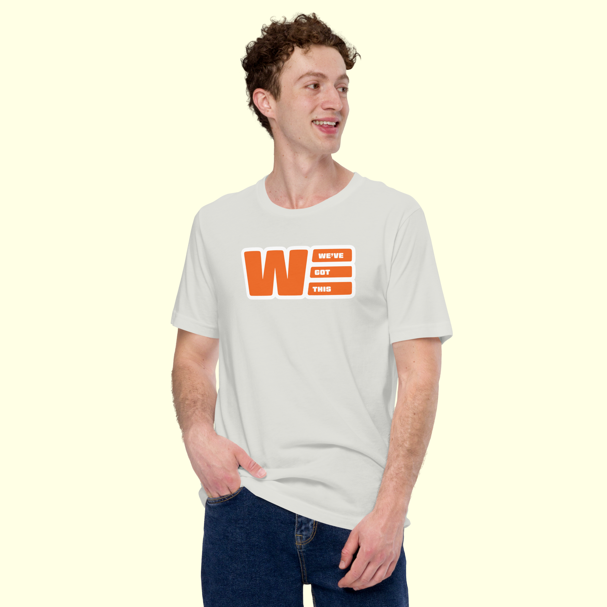 "We've Got This" Logo Men's t-shirt w/ white outline