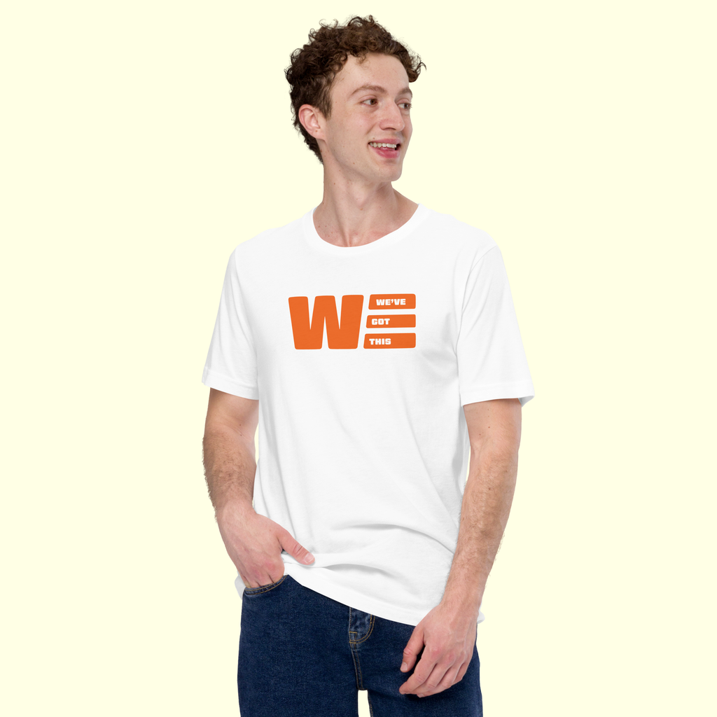 "We've Got This" Logo Men's t-shirt w/ white outline