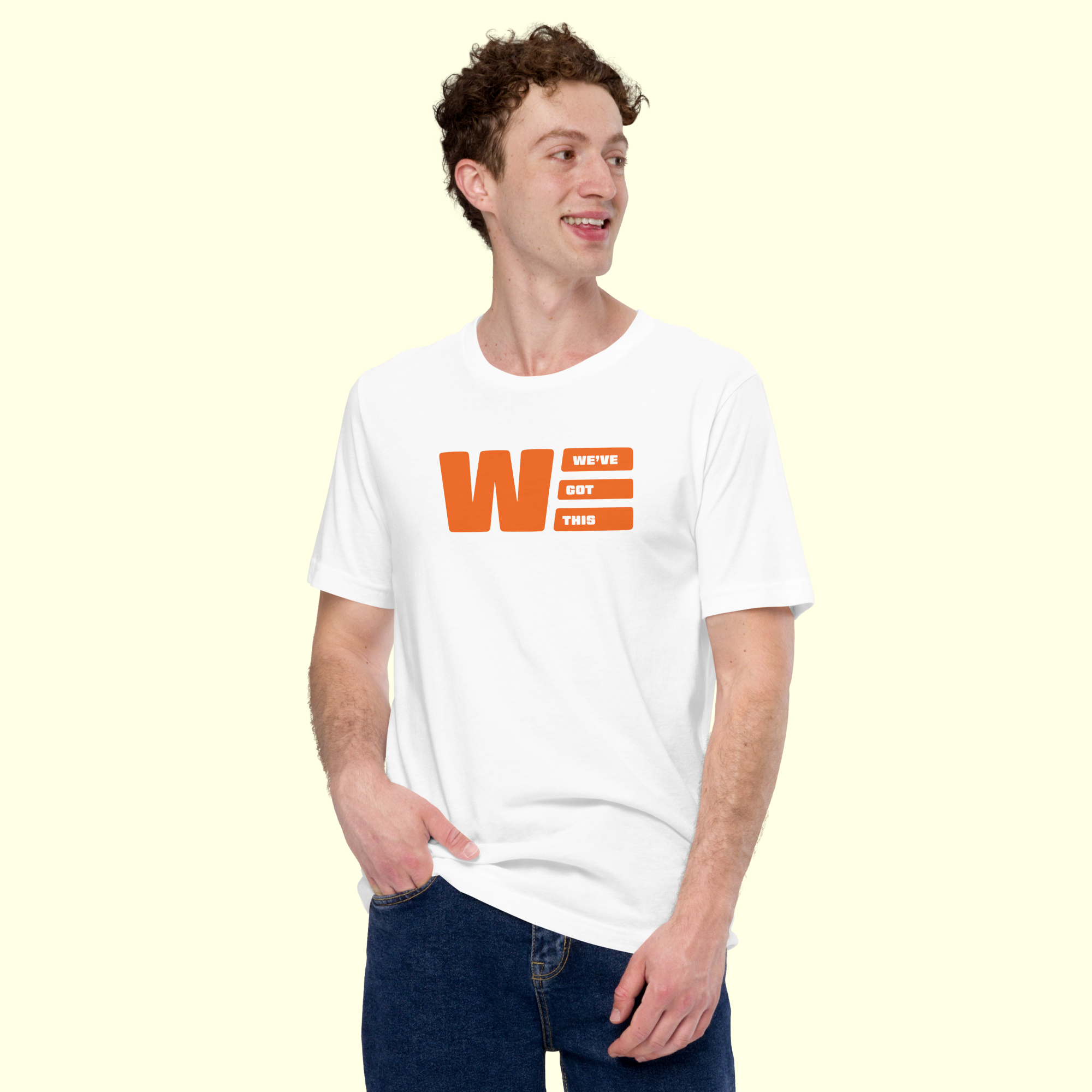 "We've Got This" Logo Men's t-shirt w/ white outline