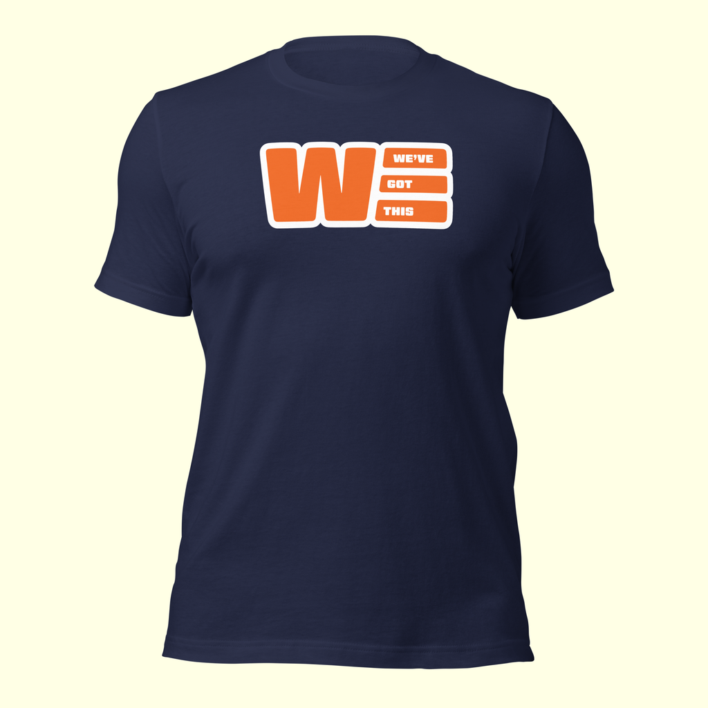 "We've Got This" Logo Men's t-shirt w/ white outline
