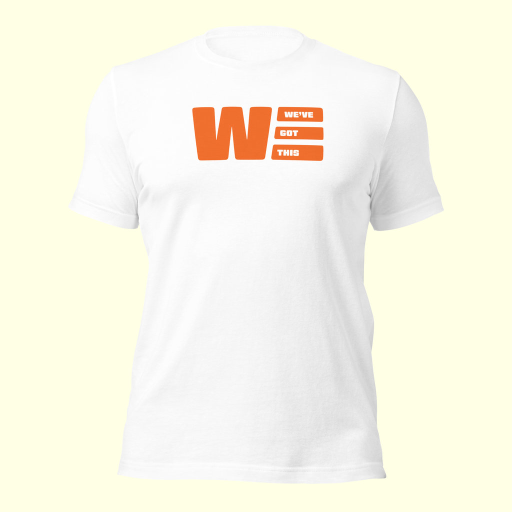 "We've Got This" Logo Men's t-shirt w/ white outline