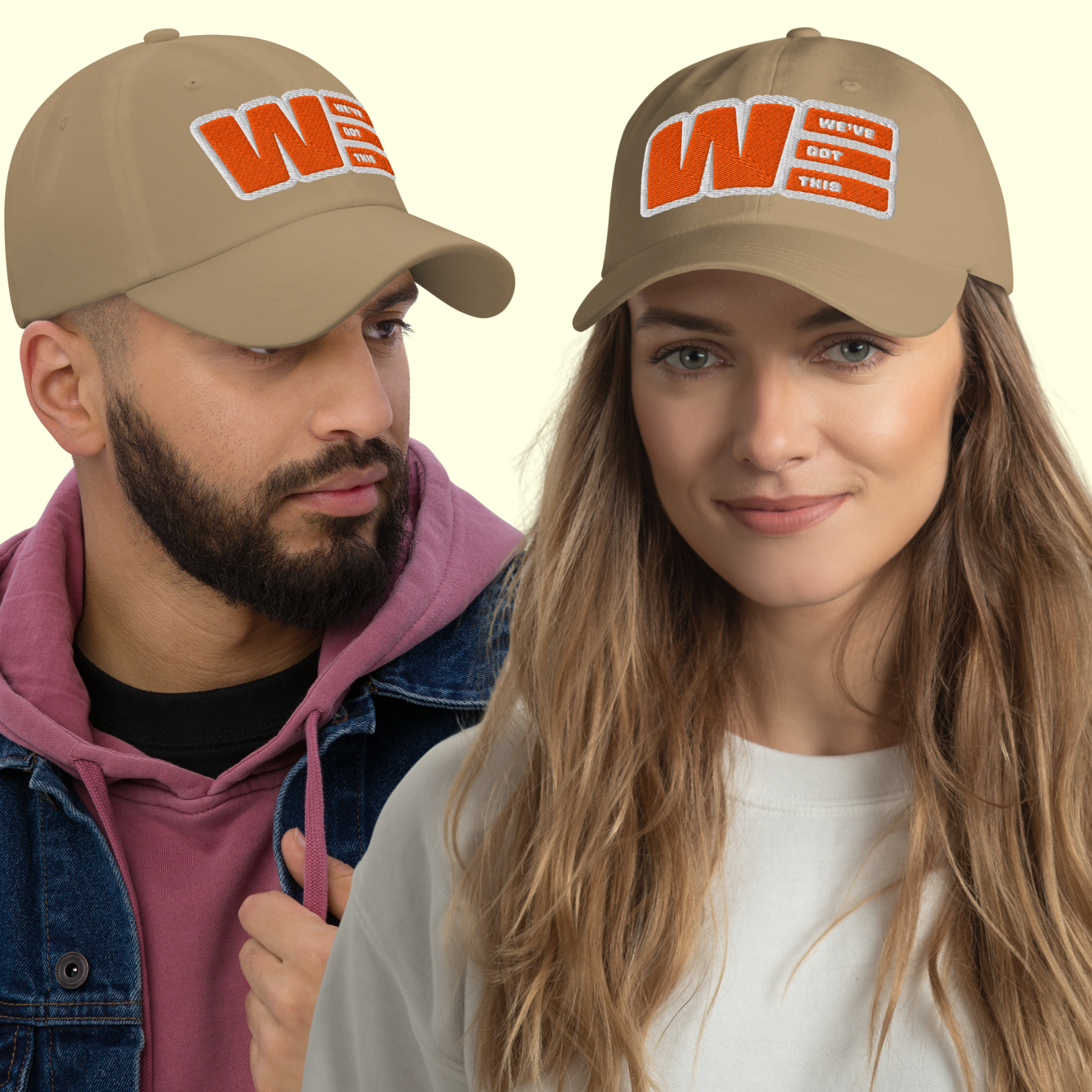 "We've Got This" Logo Unisex Baseball cap w/ white outline
