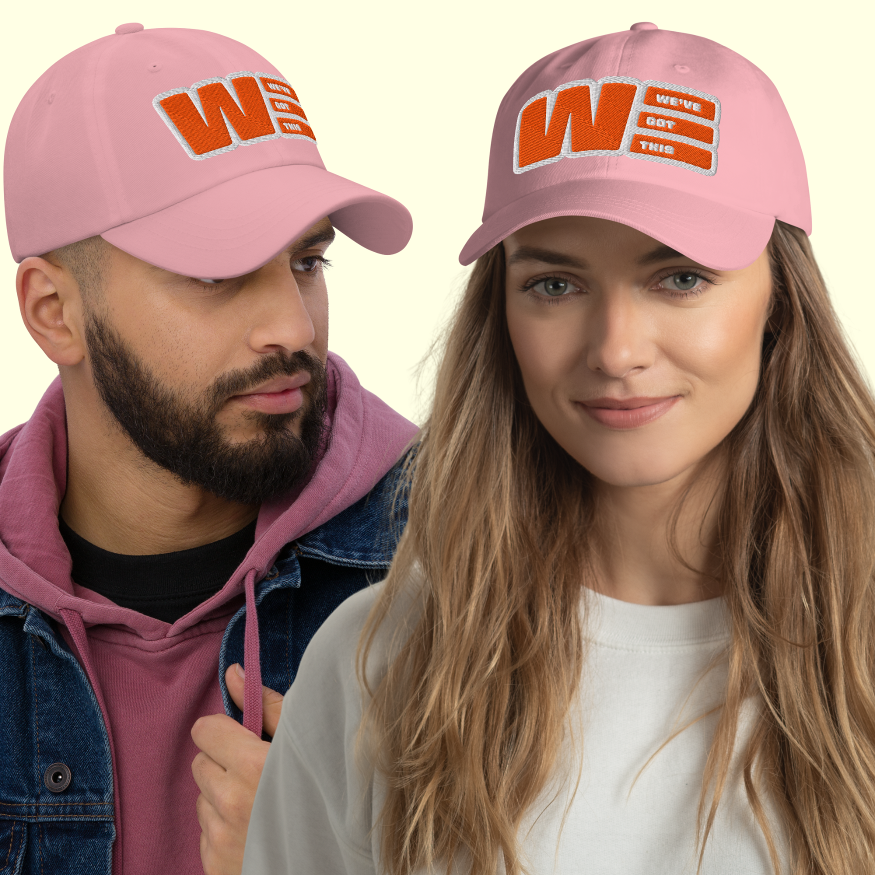 "We've Got This" Logo Unisex Baseball cap w/ white outline
