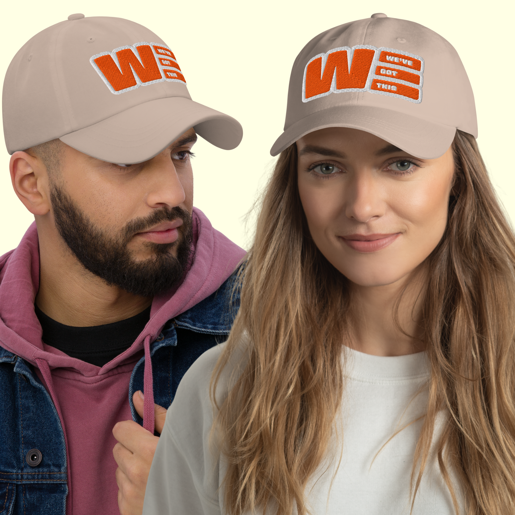 "We've Got This" Logo Unisex Baseball cap w/ white outline