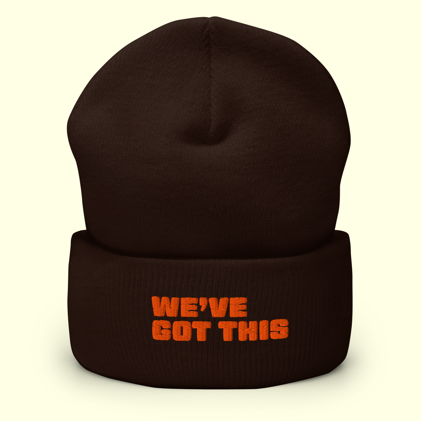"We've Got This" Words Men's Cuffed Beanie