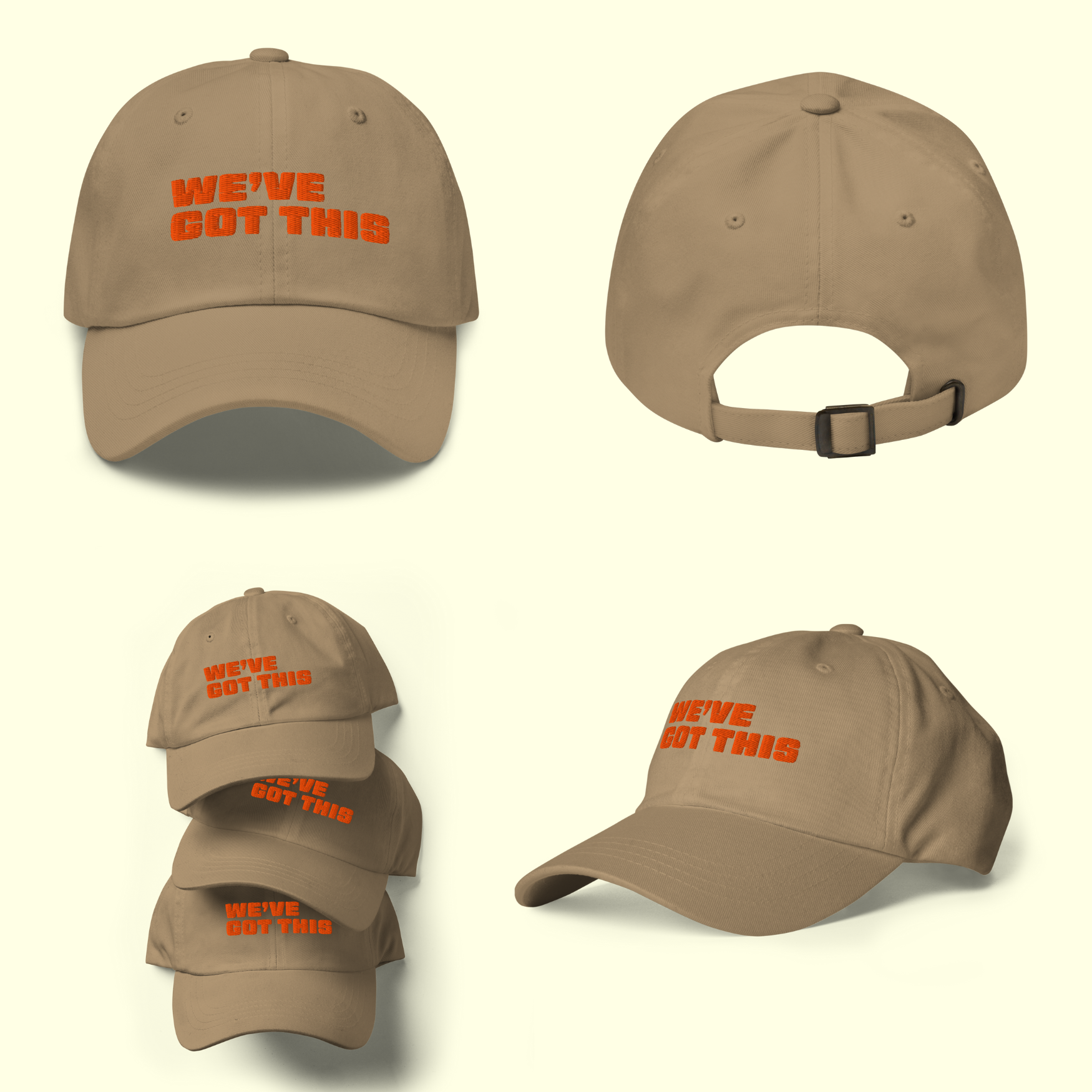 "We've Got This" Words Men's Baseball cap