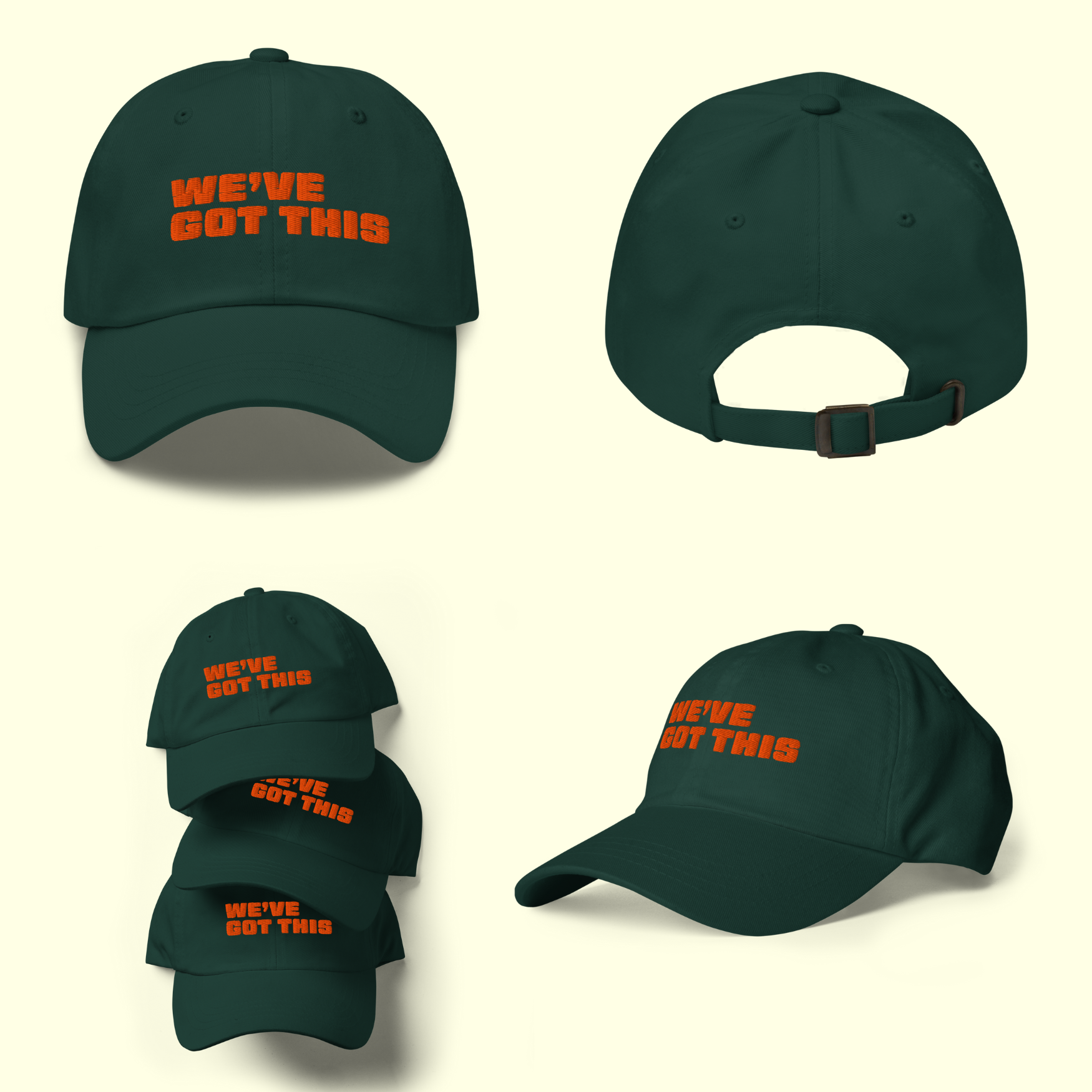 "We've Got This" Words Men's Baseball cap